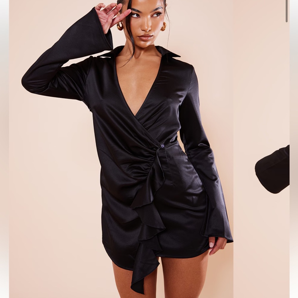 PrettyLittleThing Black Formal Dress